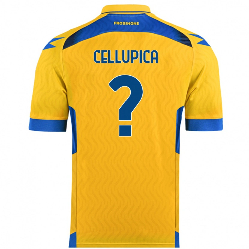 Danxen Dame Riccardo Cellupica #0 Gul Hjemmetrøye Drakt Trøye 2024/25 Skjorter T-Skjorte