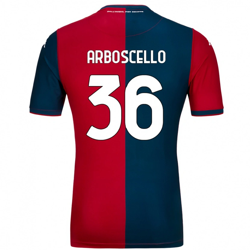 Danxen Dame Riccardo Arboscello #36 Rød Mørkeblå Hjemmetrøye Drakt Trøye 2024/25 Skjorter T-Skjorte