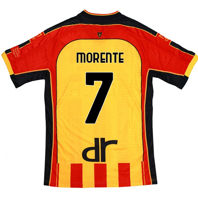 Danxen Dame Tete Morente #7 Gul Rød Hjemmetrøye Drakt Trøye 2024/25 Skjorter T-Skjorte
