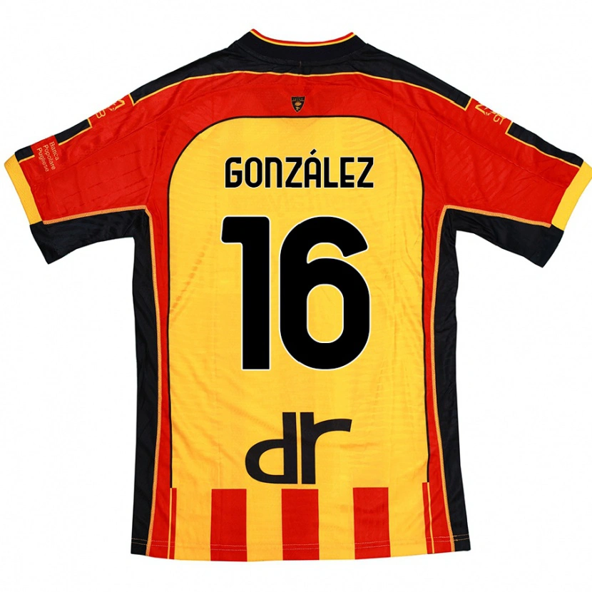 Danxen Dame Joan González #16 Gul Rød Hjemmetrøye Drakt Trøye 2024/25 Skjorter T-Skjorte