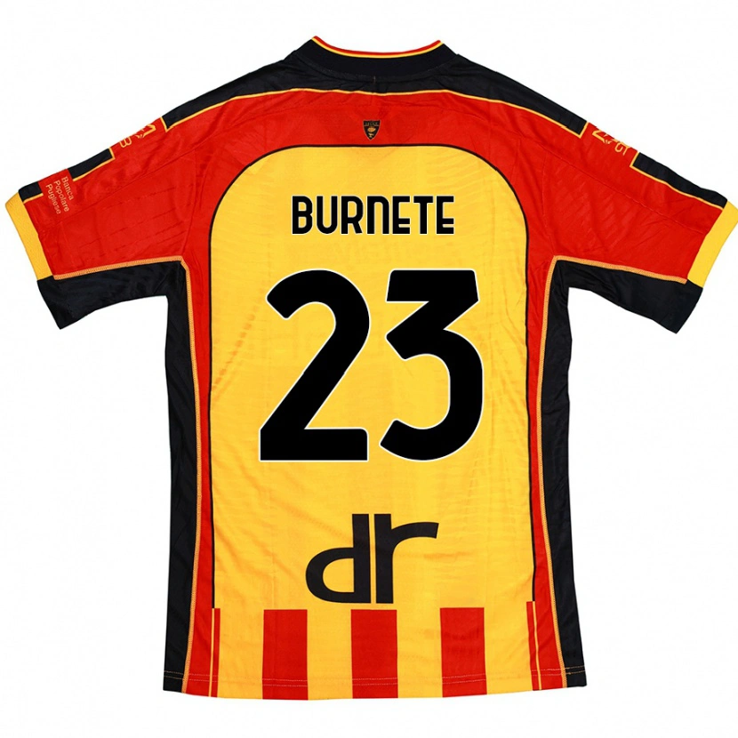 Danxen Dame Rareș Burnete #23 Gul Rød Hjemmetrøye Drakt Trøye 2024/25 Skjorter T-Skjorte