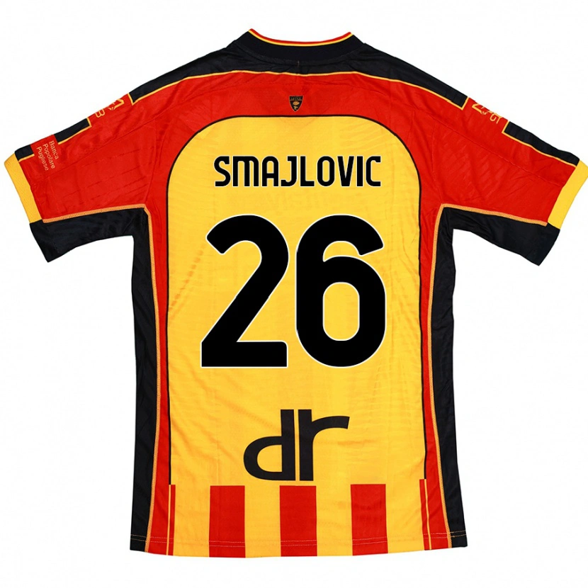 Danxen Dame Zinedin Smajlovic #26 Gul Rød Hjemmetrøye Drakt Trøye 2024/25 Skjorter T-Skjorte