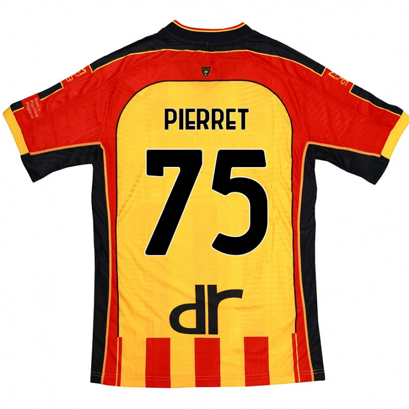 Danxen Dame Balthazar Pierret #75 Gul Rød Hjemmetrøye Drakt Trøye 2024/25 Skjorter T-Skjorte