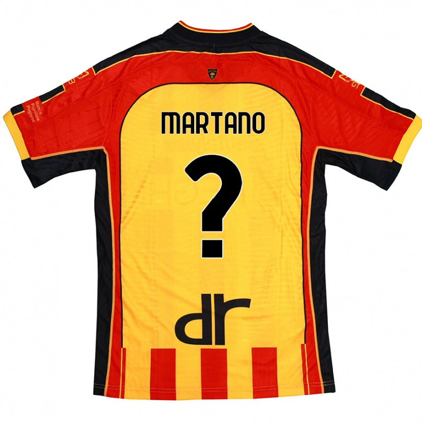 Danxen Dame Diego Martano #0 Gul Rød Hjemmetrøye Drakt Trøye 2024/25 Skjorter T-Skjorte