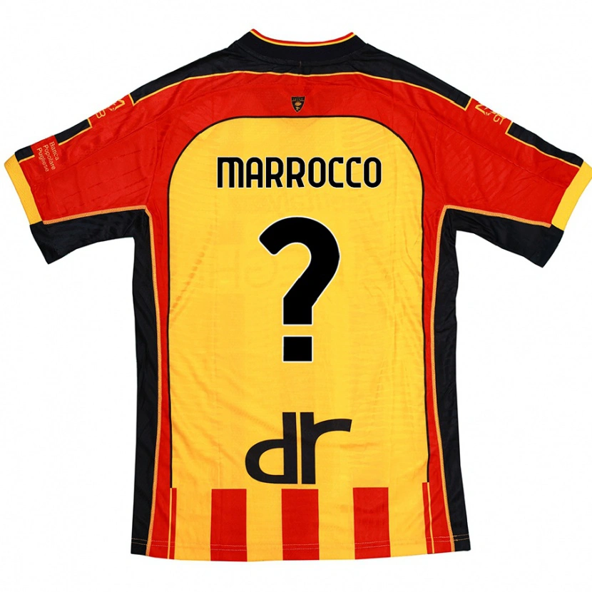 Danxen Dame Iacopo Marrocco #0 Gul Rød Hjemmetrøye Drakt Trøye 2024/25 Skjorter T-Skjorte