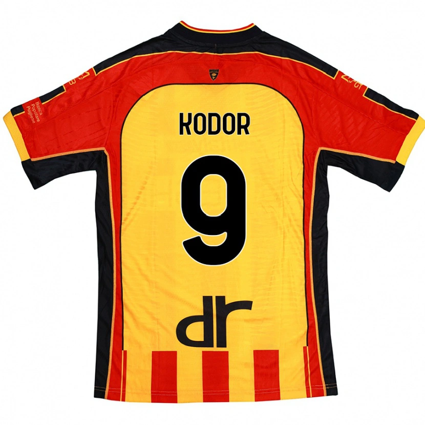Danxen Dame Jason Kodor #9 Gul Rød Hjemmetrøye Drakt Trøye 2024/25 Skjorter T-Skjorte