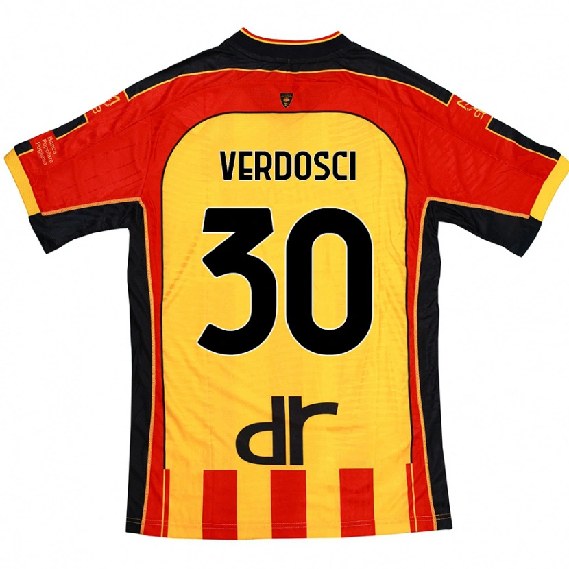 Danxen Dame Simone Verdosci #30 Gul Rød Hjemmetrøye Drakt Trøye 2024/25 Skjorter T-Skjorte