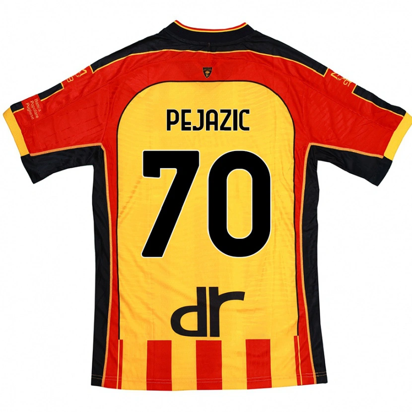 Danxen Dame Mario Pejazic #70 Gul Rød Hjemmetrøye Drakt Trøye 2024/25 Skjorter T-Skjorte