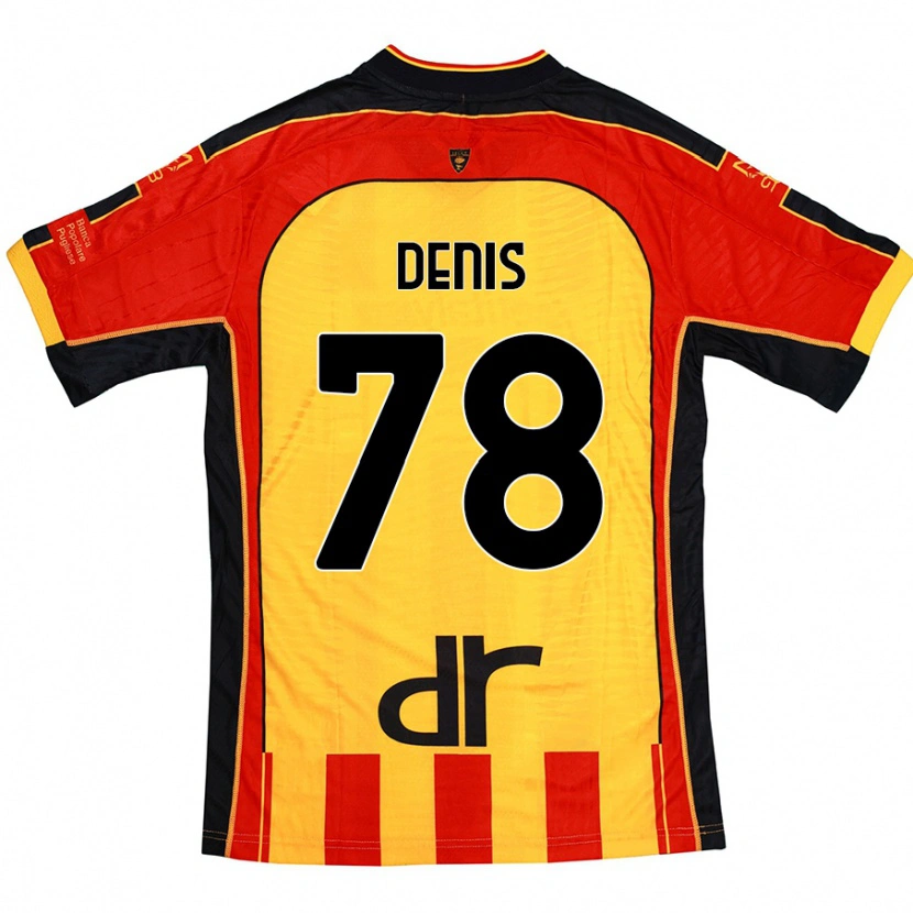 Danxen Dame Max Denis #78 Gul Rød Hjemmetrøye Drakt Trøye 2024/25 Skjorter T-Skjorte