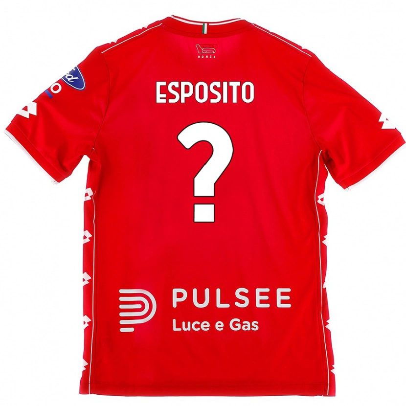 Danxen Dame Marco Esposito #0 Rød Hvit Hjemmetrøye Drakt Trøye 2024/25 Skjorter T-Skjorte