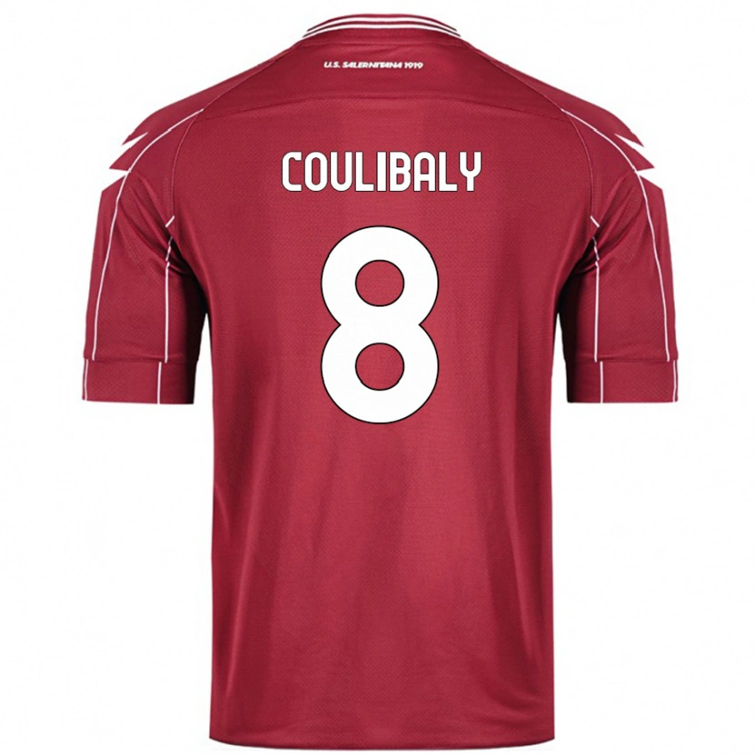 Danxen Dame Mamadou Coulibaly #8 Burgund Hjemmetrøye Drakt Trøye 2024/25 Skjorter T-Skjorte