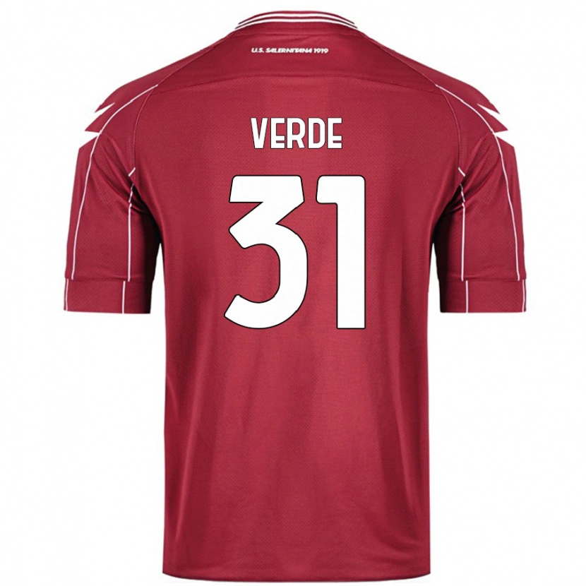 Danxen Dame Daniele Verde #31 Burgund Hjemmetrøye Drakt Trøye 2024/25 Skjorter T-Skjorte