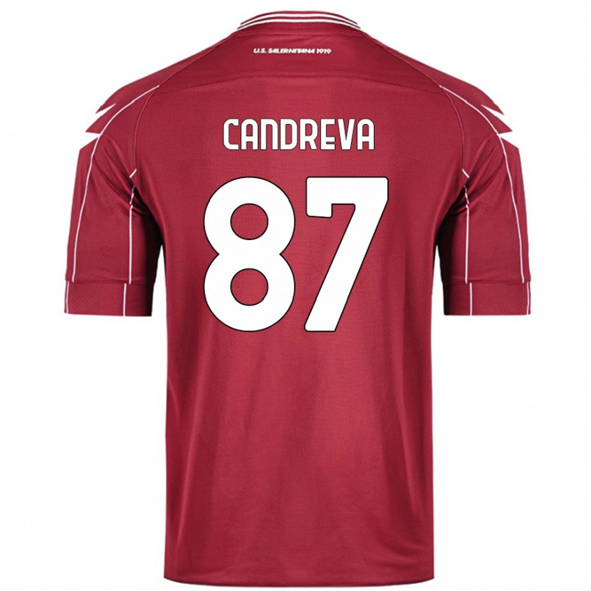 Danxen Dame Antonio Candreva #87 Burgund Hjemmetrøye Drakt Trøye 2024/25 Skjorter T-Skjorte