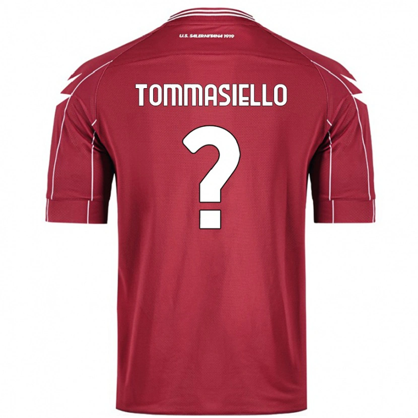 Danxen Dame Francesco Tommasiello #0 Burgund Hjemmetrøye Drakt Trøye 2024/25 Skjorter T-Skjorte