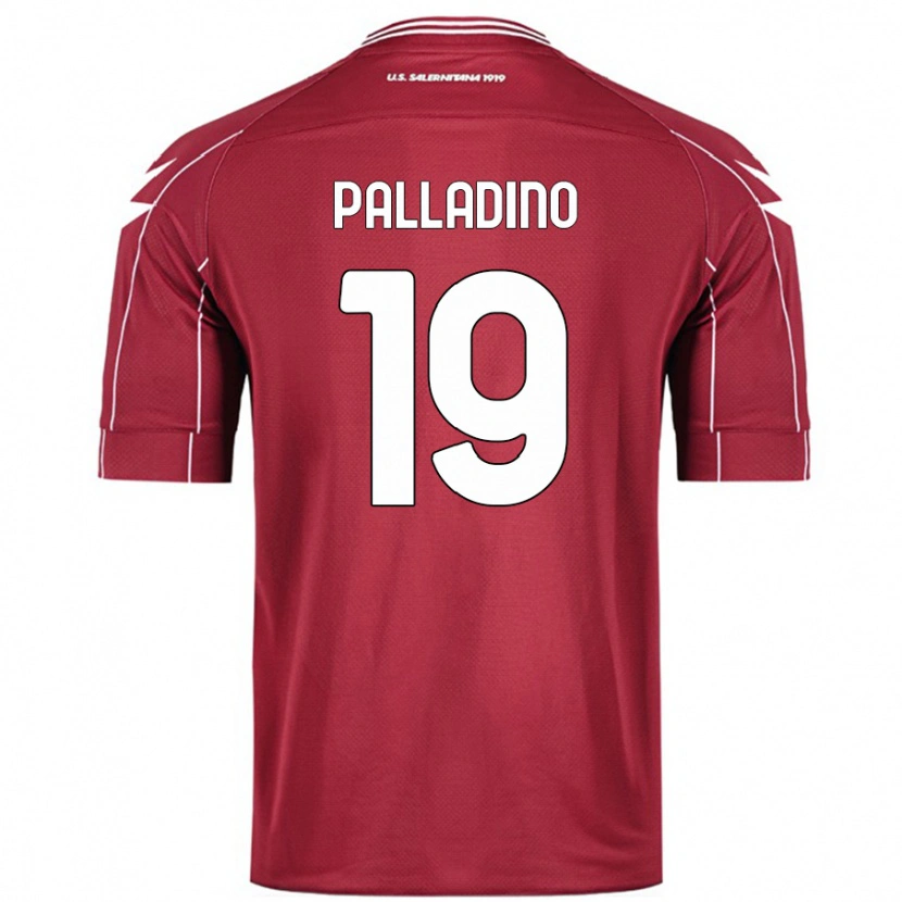 Danxen Dame Alfonso Palladino #19 Burgund Hjemmetrøye Drakt Trøye 2024/25 Skjorter T-Skjorte