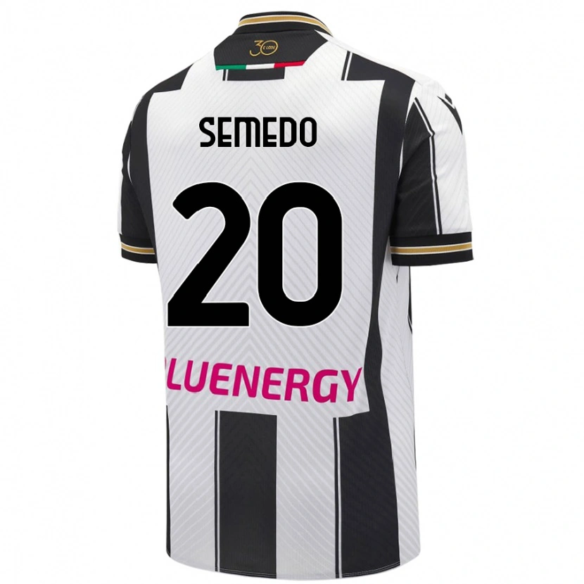 Danxen Dame Vivaldo Semedo #20 Hvit Svart Hjemmetrøye Drakt Trøye 2024/25 Skjorter T-Skjorte