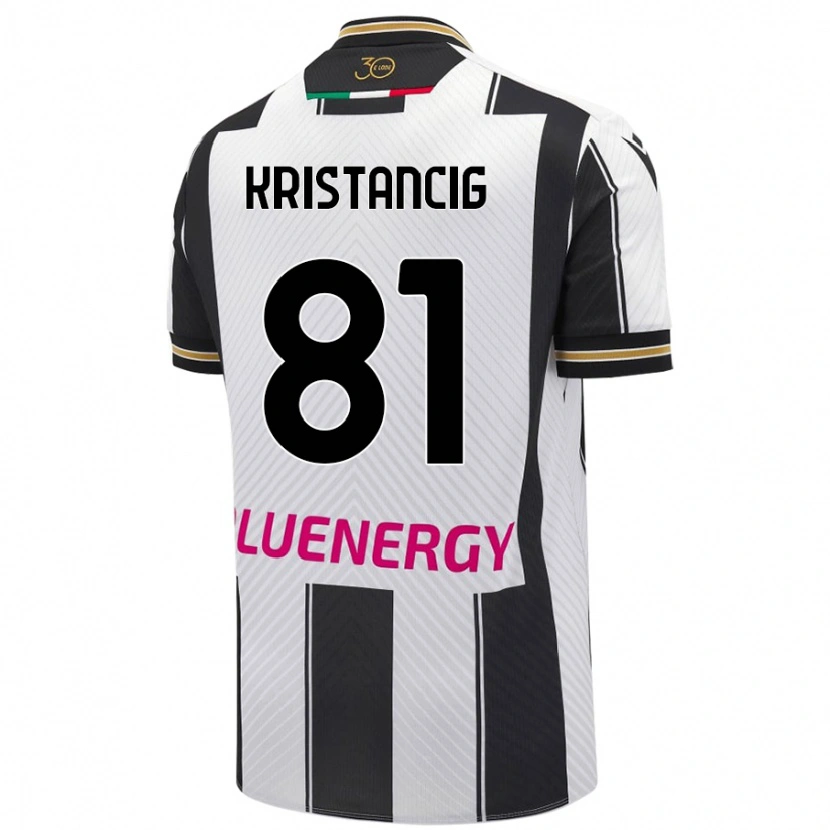 Danxen Dame Luca Kristancig #81 Hvit Svart Hjemmetrøye Drakt Trøye 2024/25 Skjorter T-Skjorte