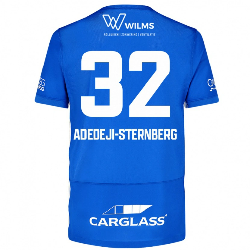 Danxen Dame Noah Adedeji-Sternberg #32 Blå Hjemmetrøye Drakt Trøye 2024/25 Skjorter T-Skjorte