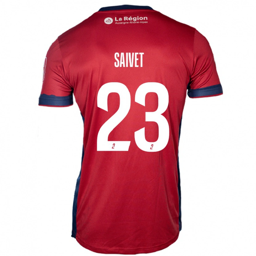 Danxen Dame Henri Saivet #23 Lys Burgunder Hjemmetrøye Drakt Trøye 2024/25 Skjorter T-Skjorte