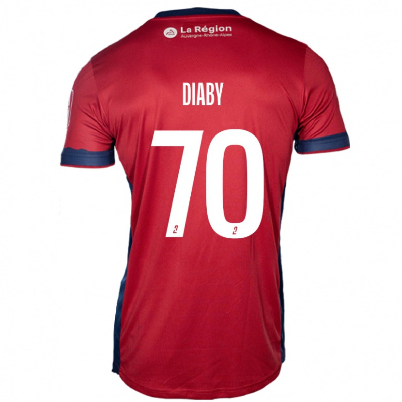 Danxen Dame Yadaly Diaby #70 Lys Burgunder Hjemmetrøye Drakt Trøye 2024/25 Skjorter T-Skjorte