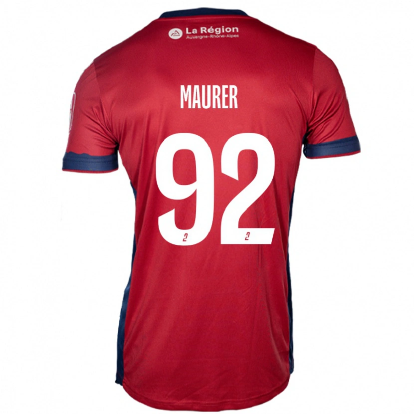 Danxen Dame Aïman Maurer #92 Lys Burgunder Hjemmetrøye Drakt Trøye 2024/25 Skjorter T-Skjorte