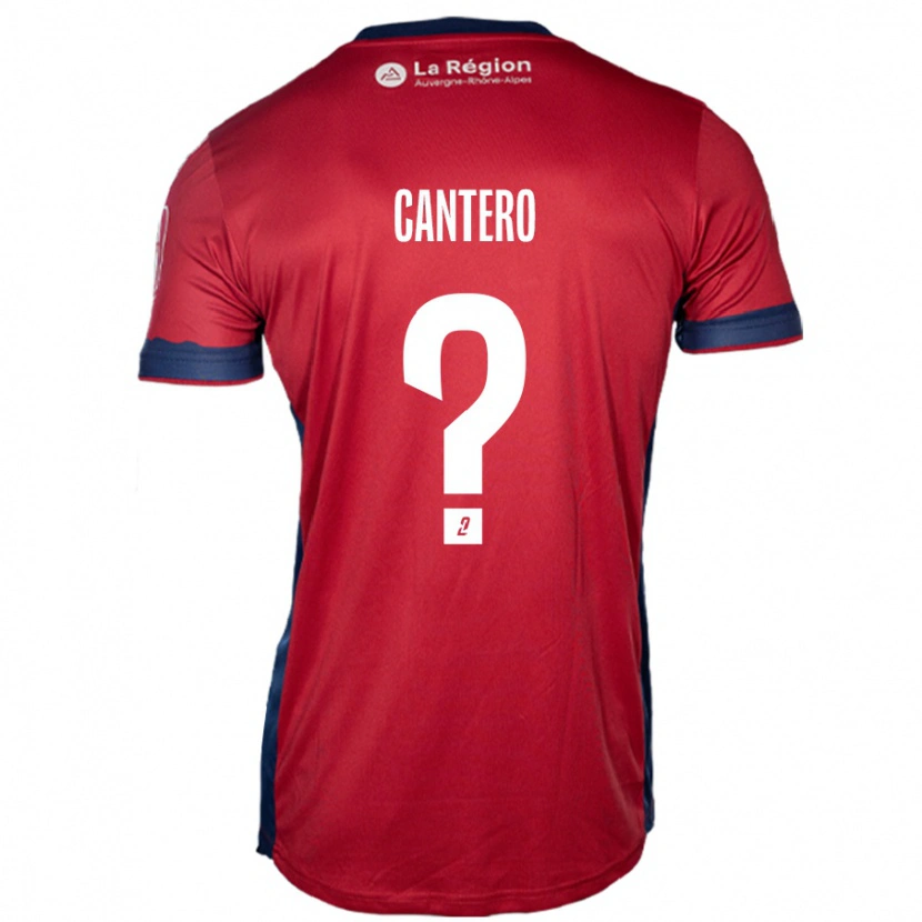 Danxen Dame Enzo Cantero #0 Lys Burgunder Hjemmetrøye Drakt Trøye 2024/25 Skjorter T-Skjorte