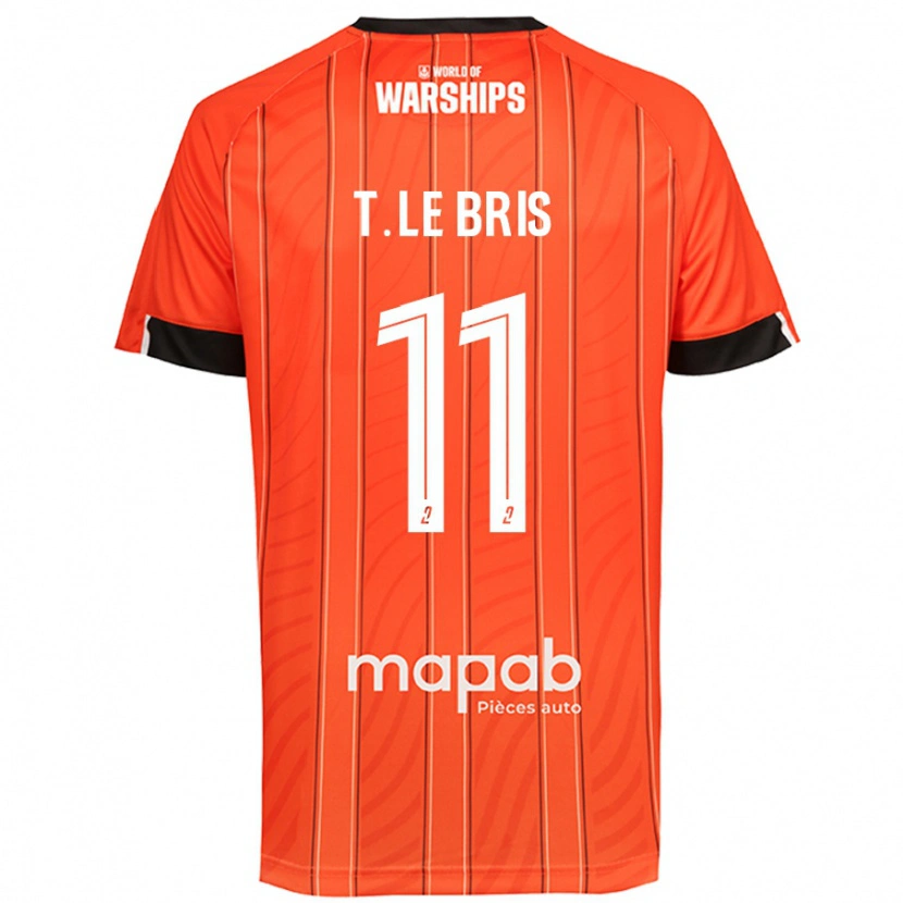 Danxen Dame Théo Le Bris #11 Oransje Hjemmetrøye Drakt Trøye 2024/25 Skjorter T-Skjorte