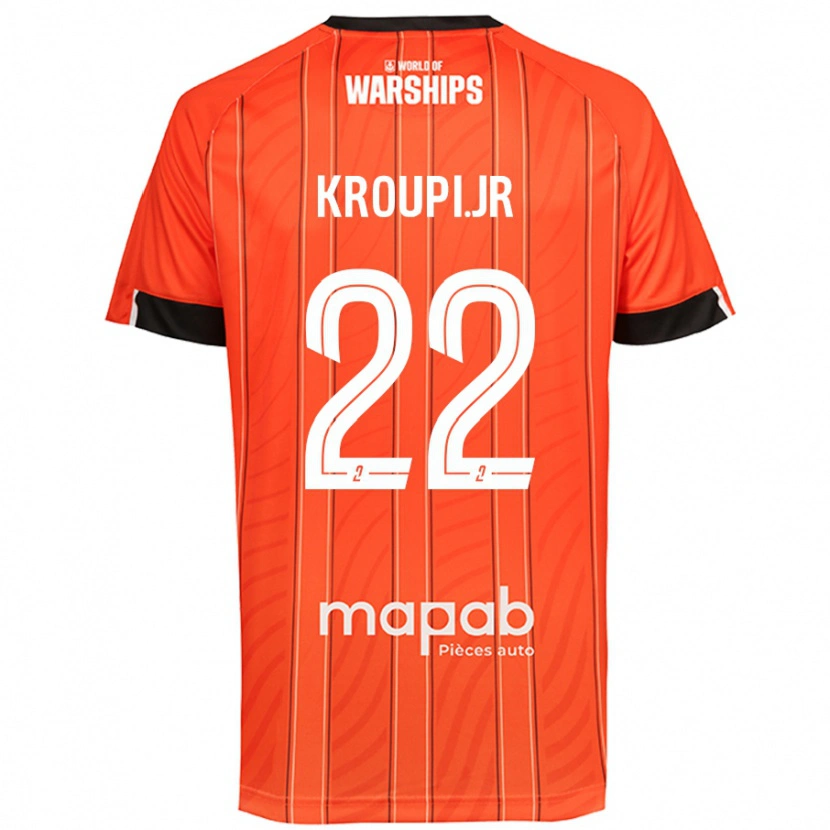 Danxen Dame Eli Junior Kroupi #22 Oransje Hjemmetrøye Drakt Trøye 2024/25 Skjorter T-Skjorte
