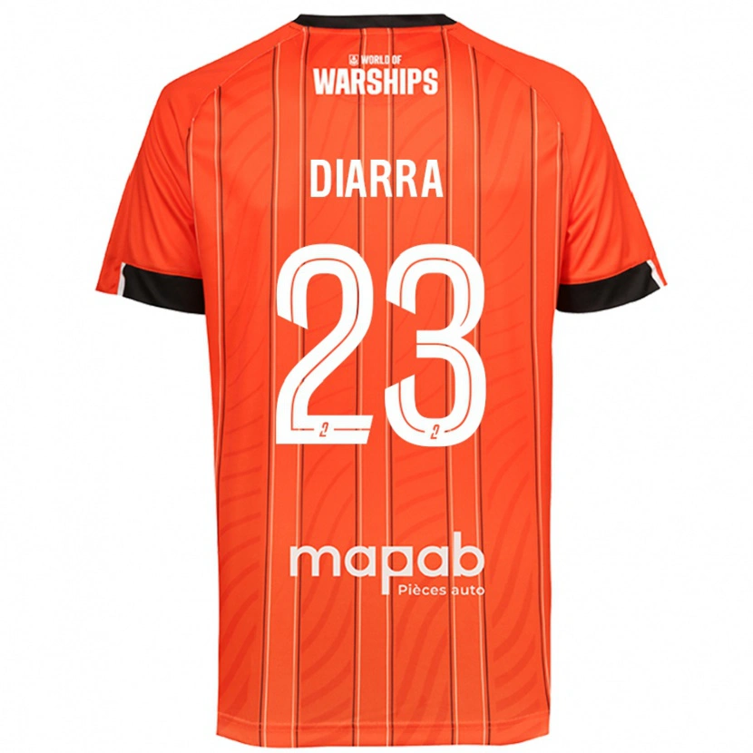 Danxen Dame Stéphane Diarra #23 Oransje Hjemmetrøye Drakt Trøye 2024/25 Skjorter T-Skjorte
