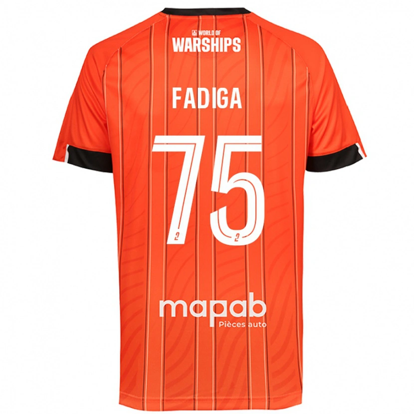 Danxen Dame Bandiougou Fadiga #75 Oransje Hjemmetrøye Drakt Trøye 2024/25 Skjorter T-Skjorte