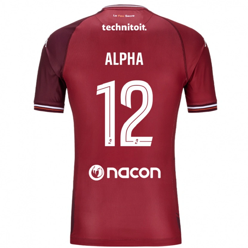 Danxen Dame Alpha Touré #12 Rød Granata Hjemmetrøye Drakt Trøye 2024/25 Skjorter T-Skjorte
