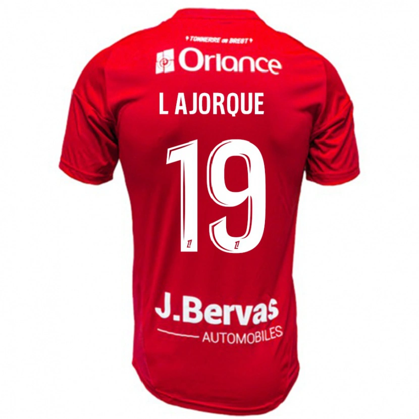 Danxen Dame Ludovic Ajorque #19 Rød Hvit Hjemmetrøye Drakt Trøye 2024/25 Skjorter T-Skjorte