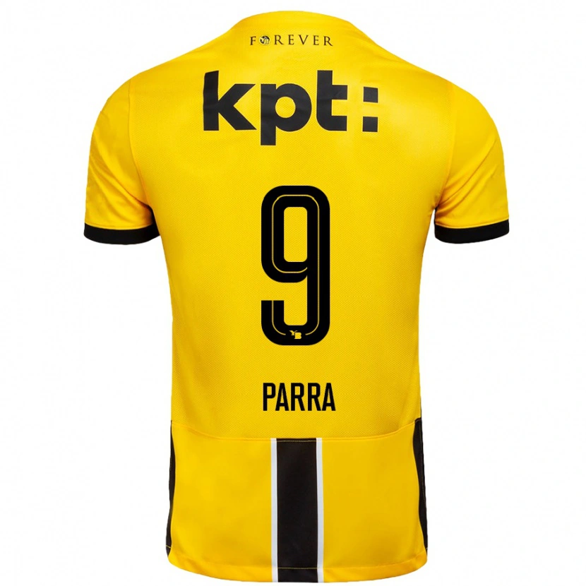 Danxen Dame Hugo Parra #9 Gul Svart Hjemmetrøye Drakt Trøye 2024/25 Skjorter T-Skjorte