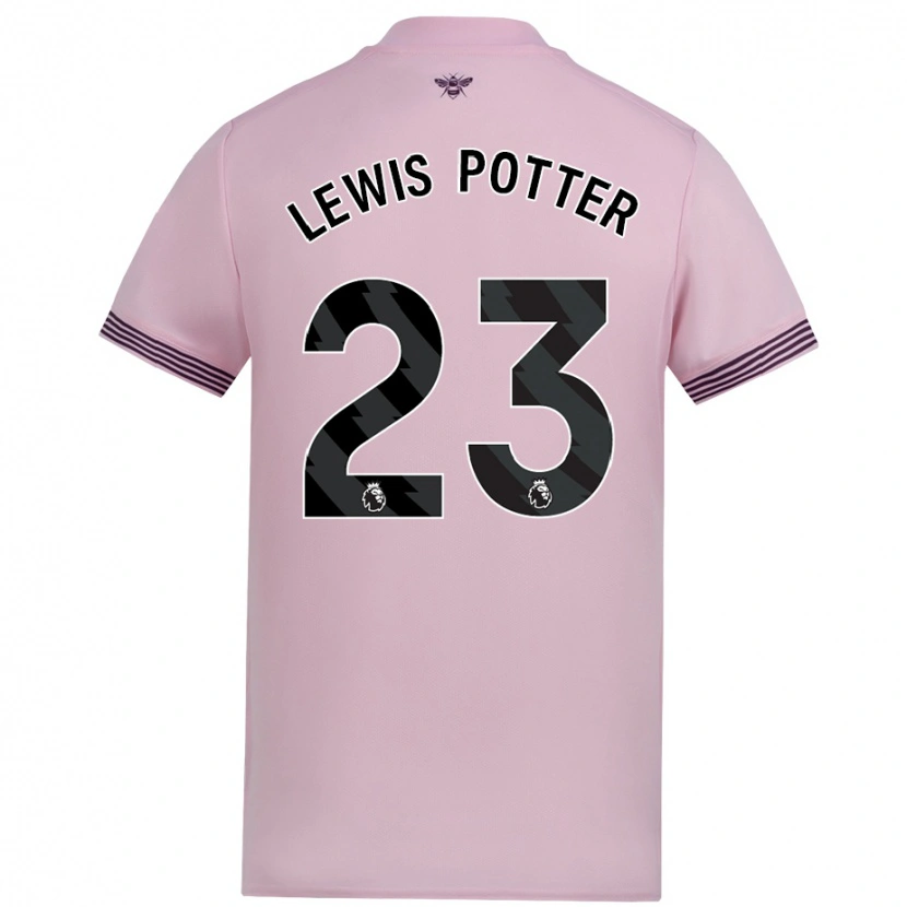 Danxen Dame Keane Lewis-Potter #23 Rosa Bortetrøye Drakt Trøye 2024/25 Skjorter T-Skjorte