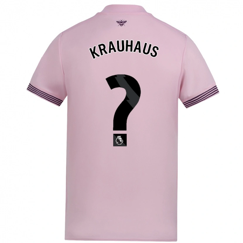 Danxen Dame Ben Krauhaus #0 Rosa Bortetrøye Drakt Trøye 2024/25 Skjorter T-Skjorte