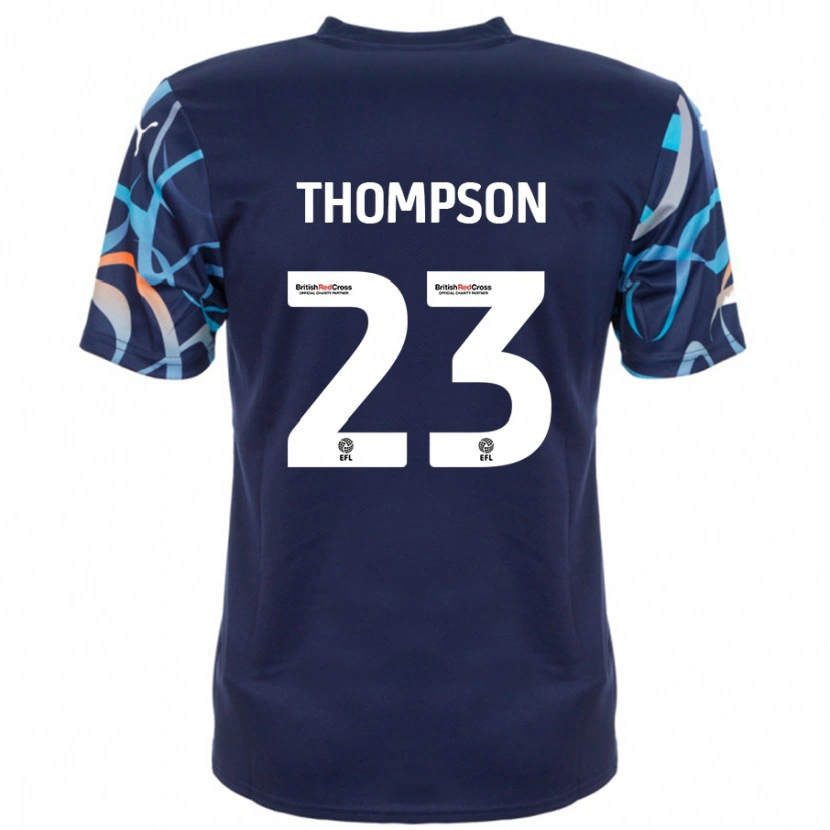 Danxen Dame Dominic Thompson #23 Marineblå Bortetrøye Drakt Trøye 2024/25 Skjorter T-Skjorte