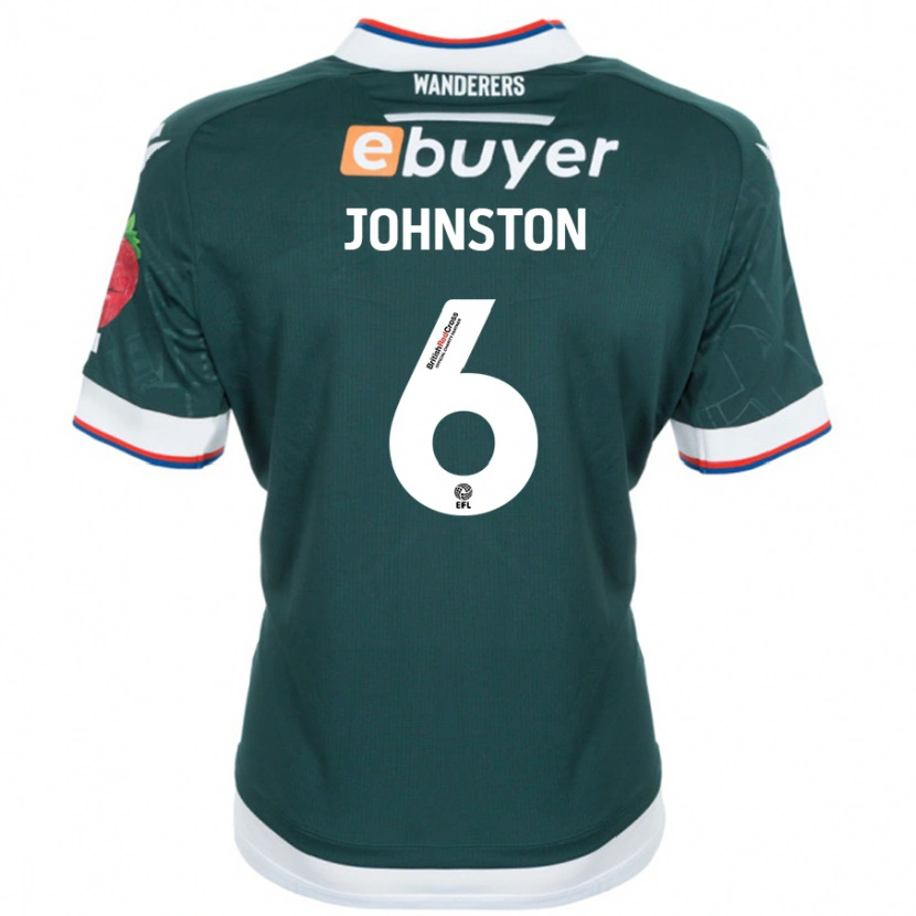 Danxen Dame George Johnston #6 Mørk Grønn Bortetrøye Drakt Trøye 2024/25 Skjorter T-Skjorte