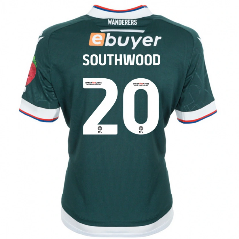Danxen Dame Luke Southwood #20 Mørk Grønn Bortetrøye Drakt Trøye 2024/25 Skjorter T-Skjorte