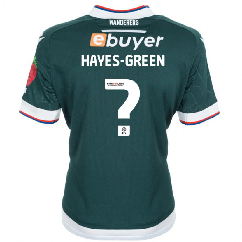 Danxen Dame Charlie Hayes-Green #0 Mørk Grønn Bortetrøye Drakt Trøye 2024/25 Skjorter T-Skjorte
