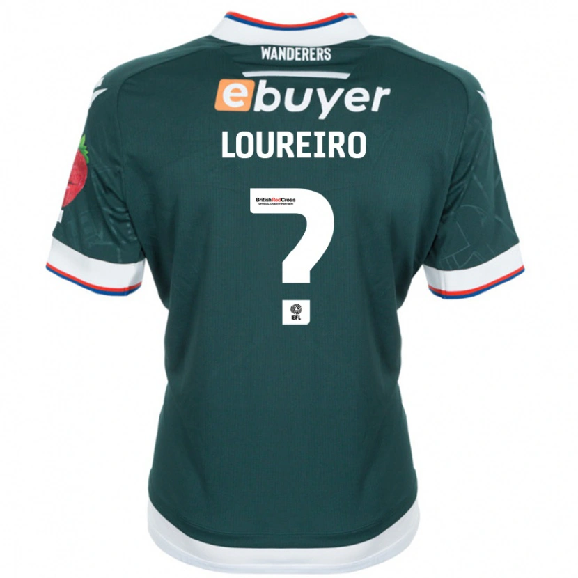 Danxen Dame Giovanni Loureiro #0 Mørk Grønn Bortetrøye Drakt Trøye 2024/25 Skjorter T-Skjorte