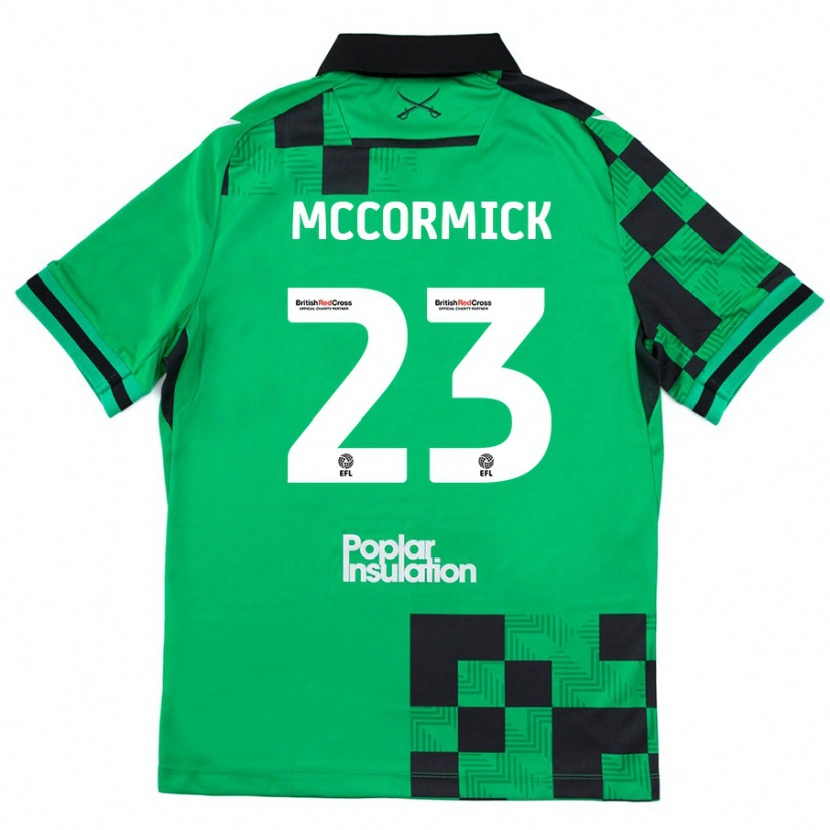Danxen Dame Luke Mccormick #23 Grønn Svart Bortetrøye Drakt Trøye 2024/25 Skjorter T-Skjorte