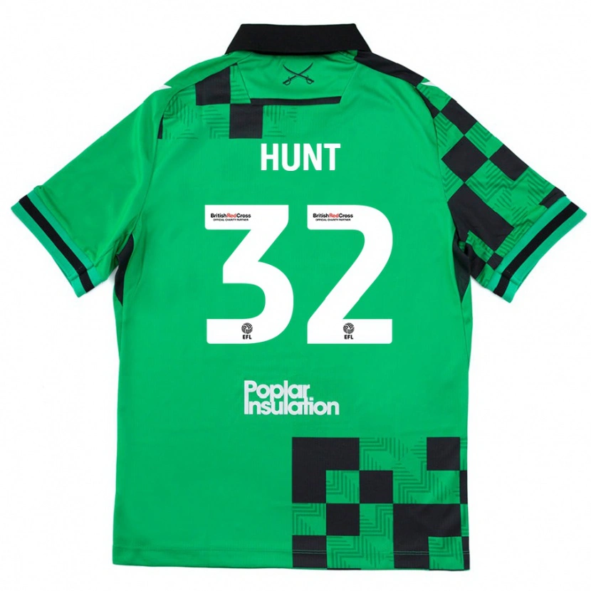Danxen Dame Jack Hunt #32 Grønn Svart Bortetrøye Drakt Trøye 2024/25 Skjorter T-Skjorte