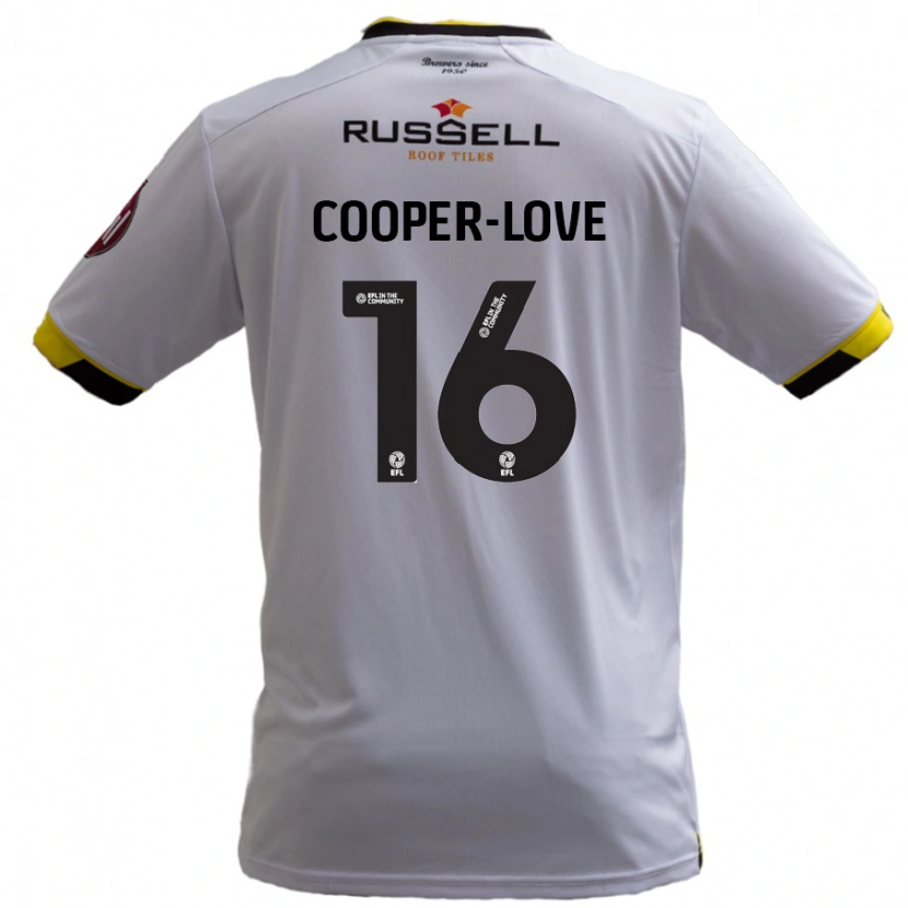 Danxen Dame Jack Cooper-Love #16 Hvit Bortetrøye Drakt Trøye 2024/25 Skjorter T-Skjorte