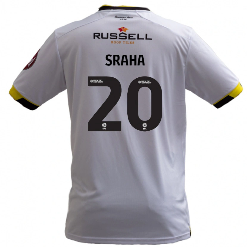 Danxen Dame Jason Sraha #20 Hvit Bortetrøye Drakt Trøye 2024/25 Skjorter T-Skjorte