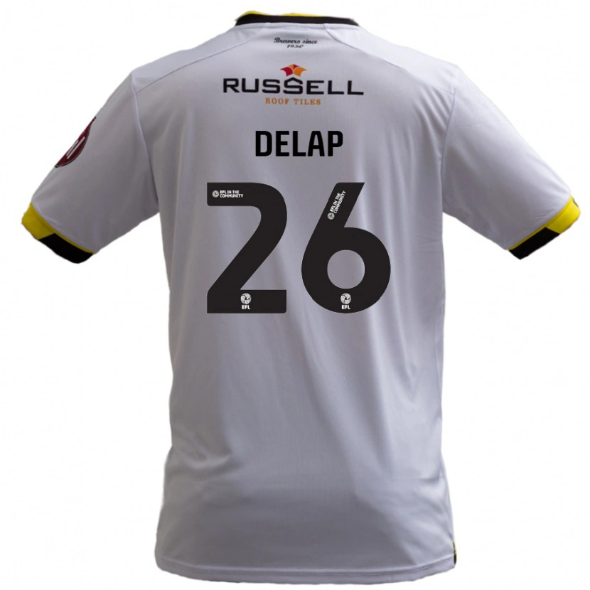 Danxen Dame Finn Delap #26 Hvit Bortetrøye Drakt Trøye 2024/25 Skjorter T-Skjorte