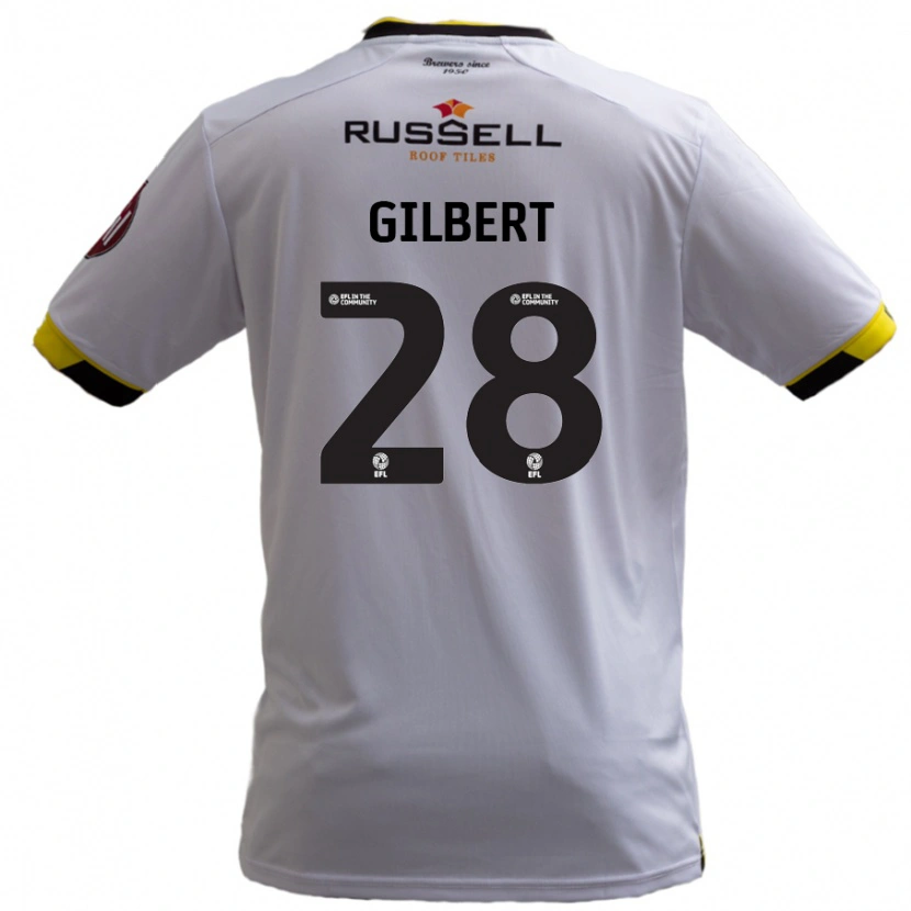 Danxen Dame Cameron Gilbert #28 Hvit Bortetrøye Drakt Trøye 2024/25 Skjorter T-Skjorte