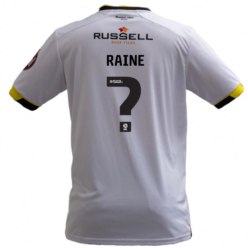 Danxen Dame Max Raine #0 Hvit Bortetrøye Drakt Trøye 2024/25 Skjorter T-Skjorte
