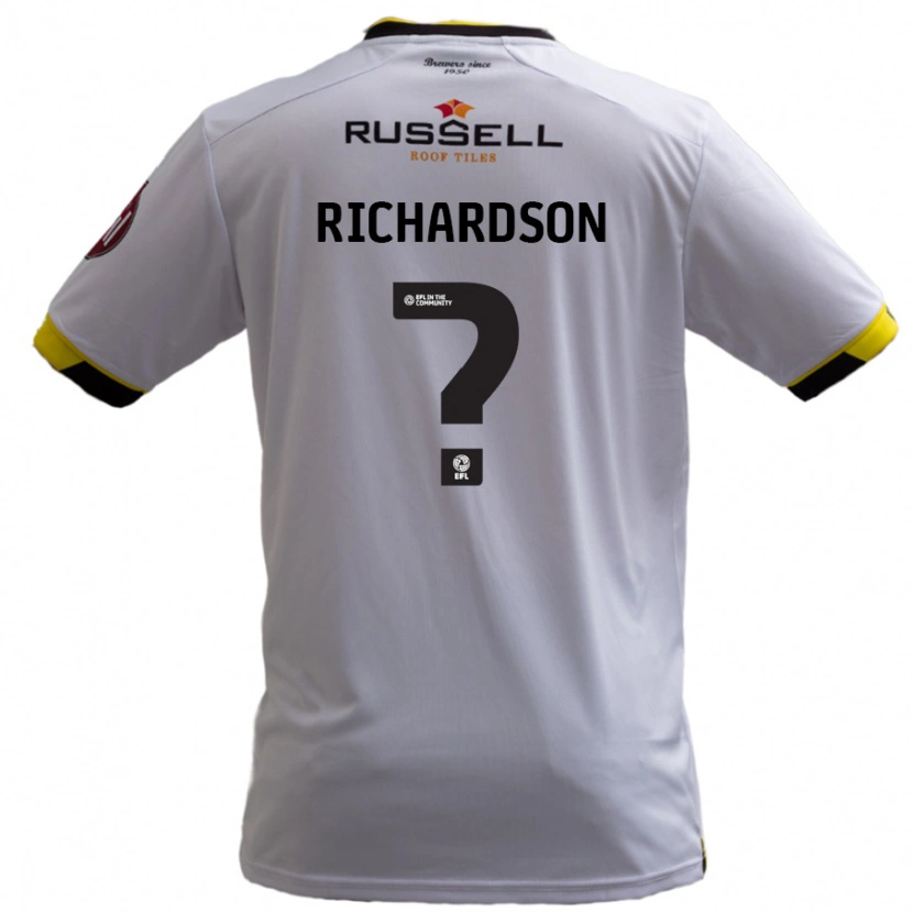 Danxen Dame Matty Richardson #0 Hvit Bortetrøye Drakt Trøye 2024/25 Skjorter T-Skjorte