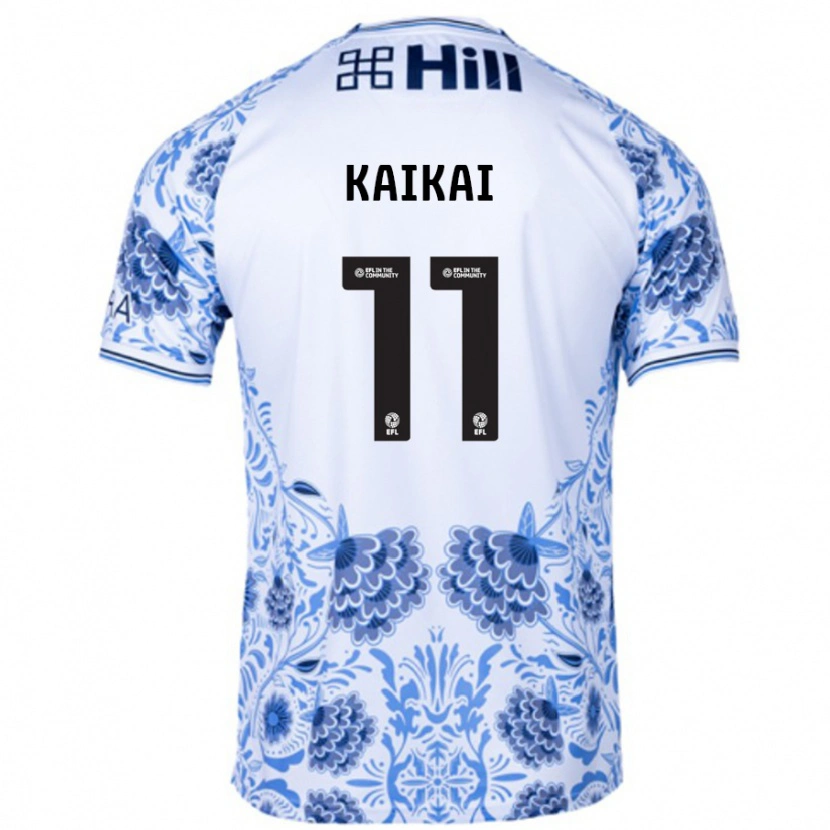 Danxen Dame Sullay Kaikai #11 Hvit Blå Bortetrøye Drakt Trøye 2024/25 Skjorter T-Skjorte