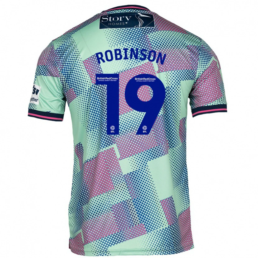 Danxen Dame Jack Robinson #19 Grønn Bortetrøye Drakt Trøye 2024/25 Skjorter T-Skjorte